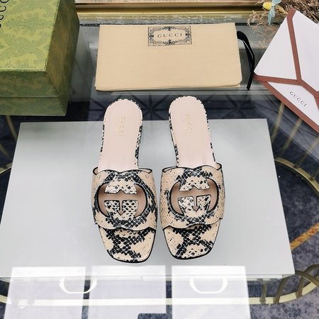Gucci Handmade GG sandals and slippers