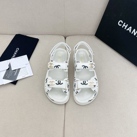 Chanel Velcro Beach Sandals