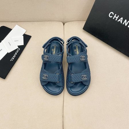 Chanel Velcro Beach Sandals
