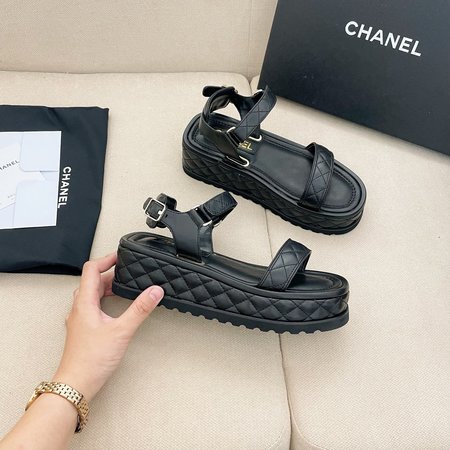 Chanel vintage platform sandals