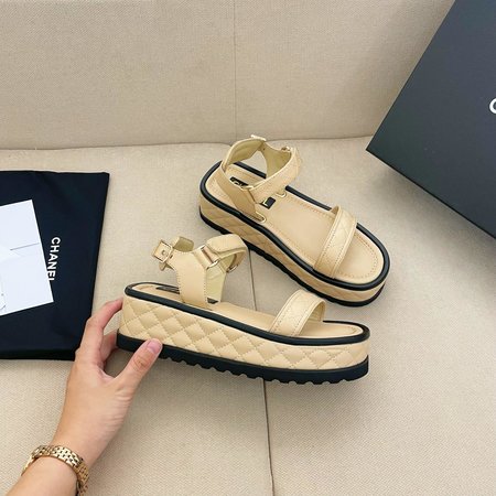 Chanel vintage platform sandals
