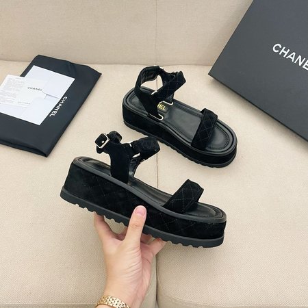 Chanel vintage platform sandals