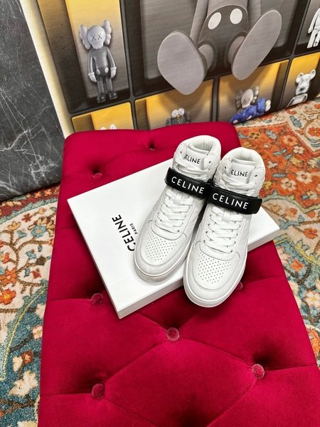 Celine New color matching sneakers, white shoes