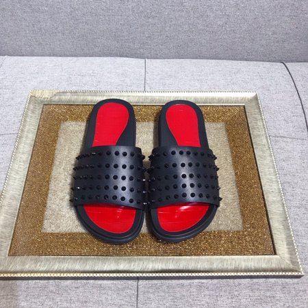 Christian Louboutine Red bottom casual slippers