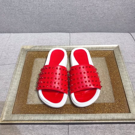 Christian Louboutine Red bottom casual slippers