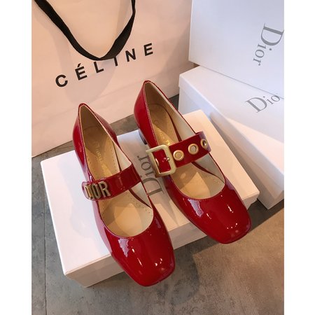 Dior Vintage gold D ballet shoes