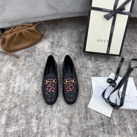 Gucci Brixton leather horsebit loafers