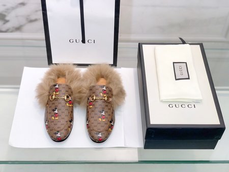 Gucci Classic horsebit wool slippers