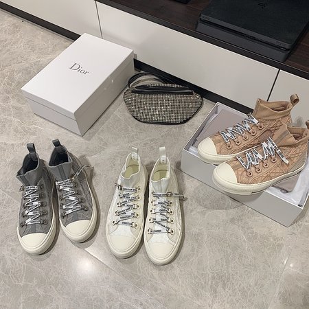 Dior Diamond knit casual shoes