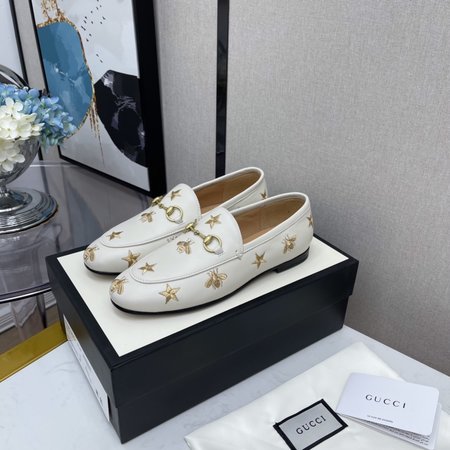 Gucci Horsebit Women s Shoes Loafers Calfskin/Sheepskin