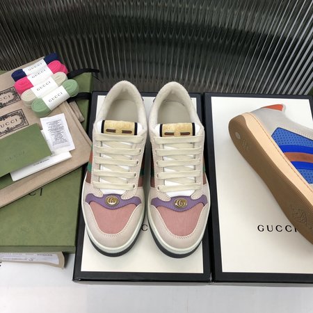 Gucci Screener casual sneakers embroidered GG