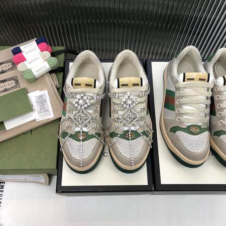 Gucci Screener casual sneakers embroidered GG