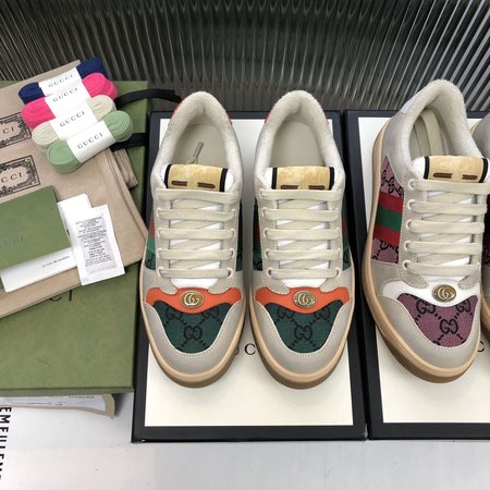 Gucci Screener casual sneakers embroidered GG