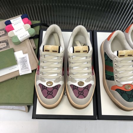 Gucci Screener casual sneakers embroidered GG