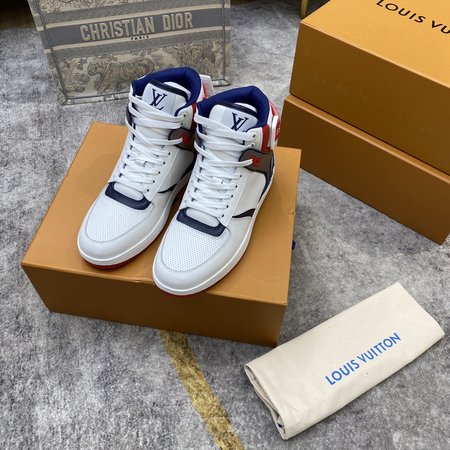 Louis Vuitton Flat-soled casual shoes sideways printing logo