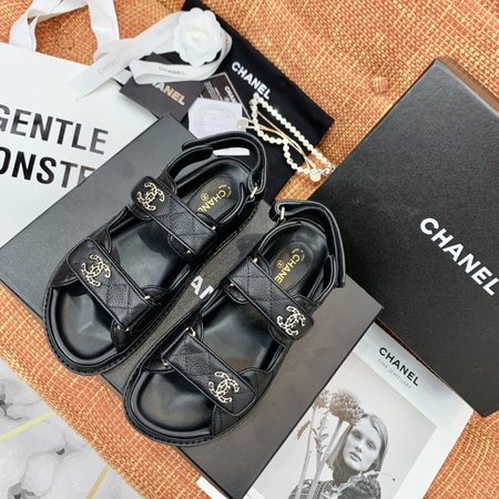 Chanel Velcro sandals