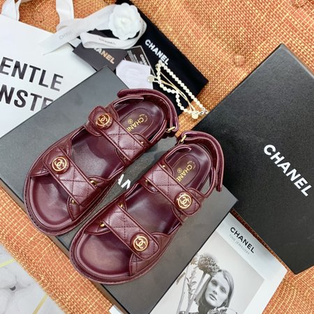 Chanel Velcro sandals