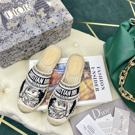 Dior Oblique embroidery Espadrilles