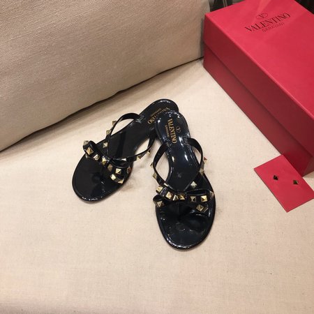 Valentino Jelly shoes rubber ROCKSTUD bow thong sandals and slippers
