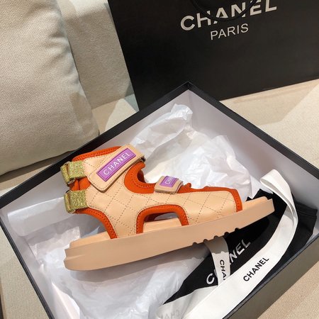 Chanel Velcro design sandals and leather shoes