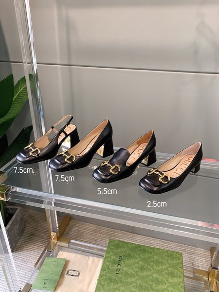 Gucci Horsebit chunky heel loafers