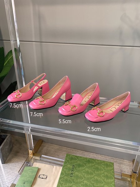 Gucci Horsebit chunky heel loafers