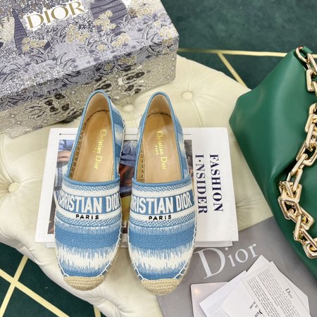 Dior Oblique embroidery Espadrilles