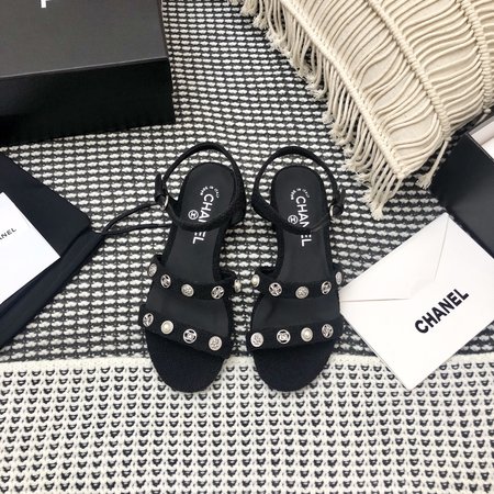 Chanel Sandals casual sheepskin flat bottom