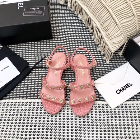 Chanel Sandals casual sheepskin flat bottom