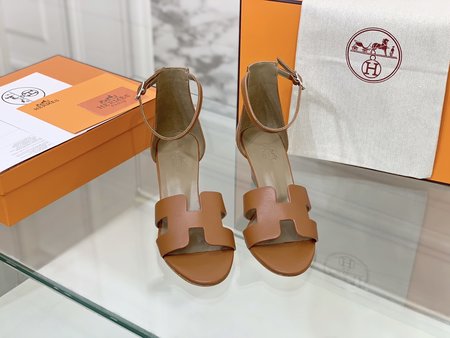 Hermes Santorini Sandals Epsom Leather