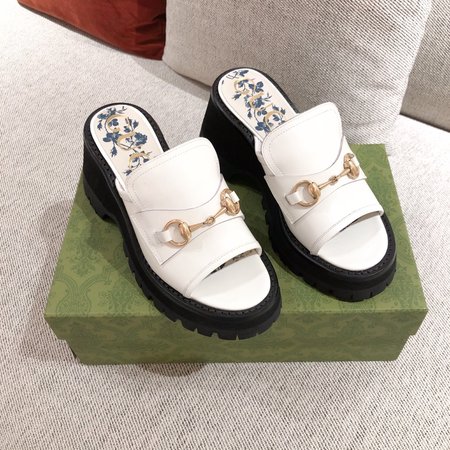 Gucci GG horsebit sandals/slippers