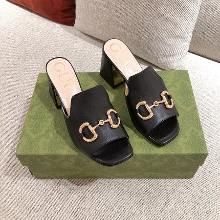 Gucci GG horsebit sandals/slippers