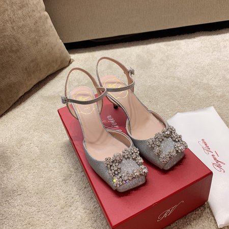 Roger Viver Lace-up sandals with diamonds