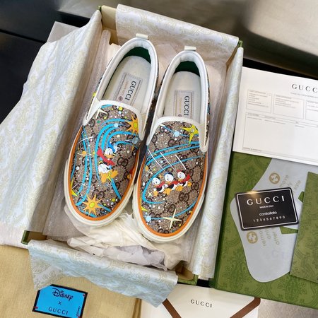 Gucci x Disney Tennis 1977 loafers canvas shoes