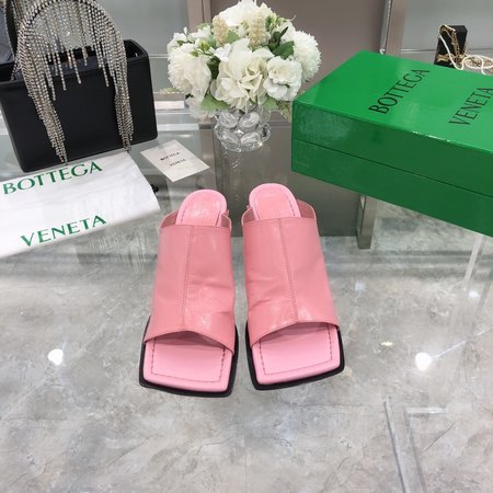 Bottega Veneta Leather high-heel square slippers