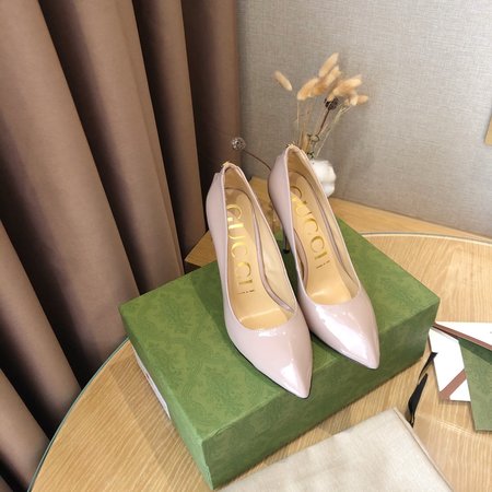 Gucci Leather pointed high heel women s shoes