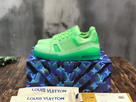 Louis Vuitton Canvas platform shoes LOGO