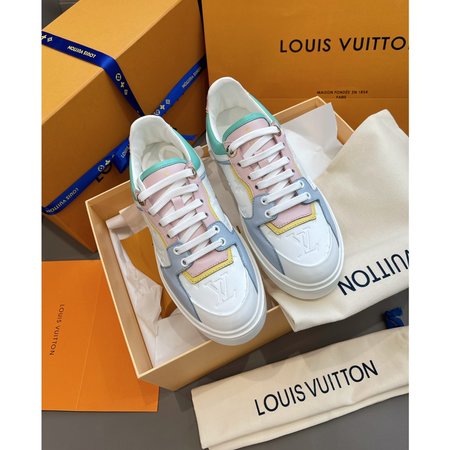 Louis Vuitton Macaron Casual Shoes White Shoes Print Logo