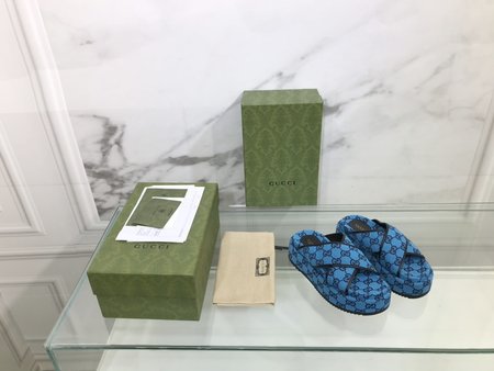 Gucci Slippers color GG cloth + inner cowhide
