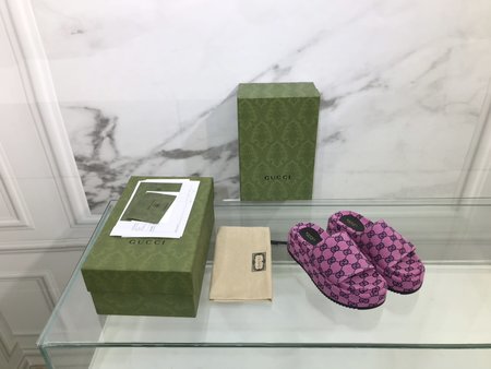 Gucci Slippers color GG cloth + inner cowhide