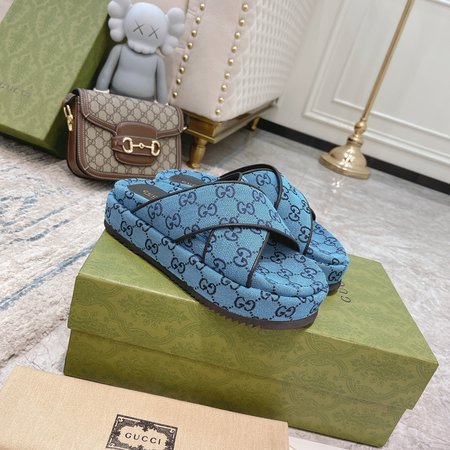 Gucci limited edition platform slippers