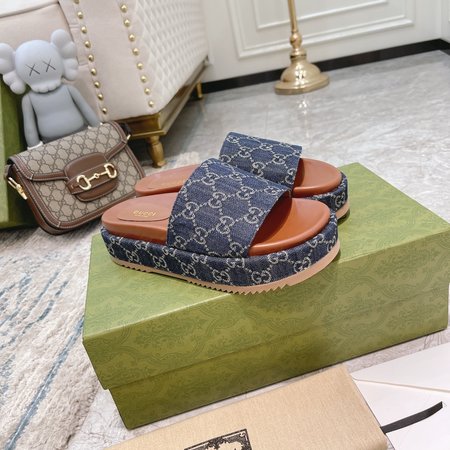 Gucci limited edition platform slippers