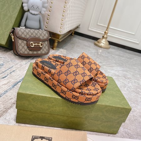 Gucci limited edition platform slippers