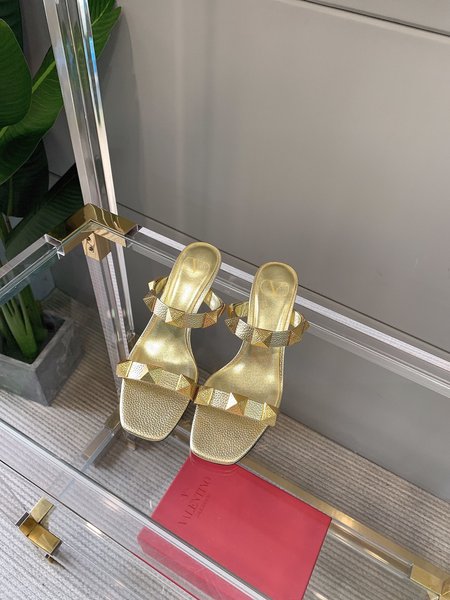 Valentino Large studded high heel sandals