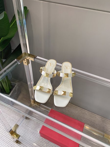 Valentino Large studded high heel sandals