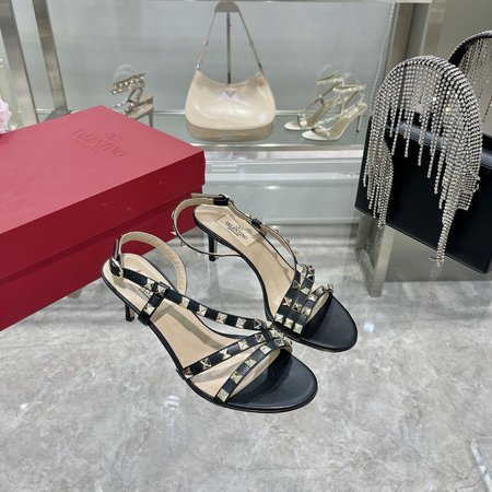 Valentino Cowhide sandals with heel height 6.5cm/8cm