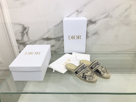 Dior Espadrilles hemp rope weaving