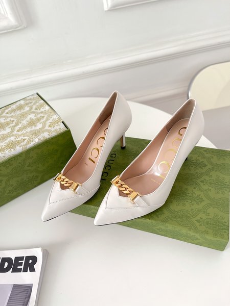 Gucci Lambskin metal chain