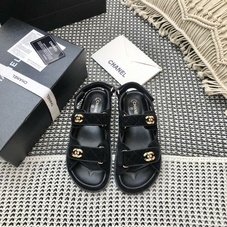 Chanel Textile Velcro Sandals
