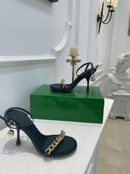 Bottega Veneta Golden Ball Sandals 9CM High Heel